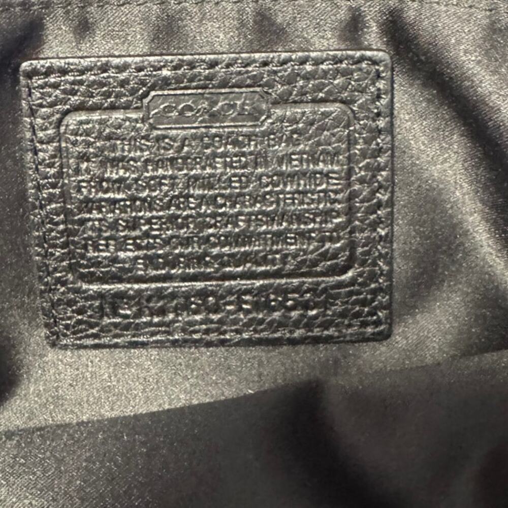 COACH Penelope Black Luxurious Leather Tote - Picture 6 of 11